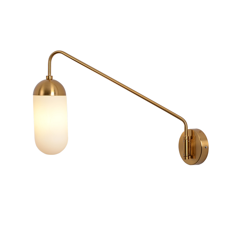 Бра Pelle Sconce, Long Gooseneck Clear Shade Латунь Белый Бра Pelle Sconce, Long Gooseneck Clear Shade Латунь Белый в Кирове | Loft Concept