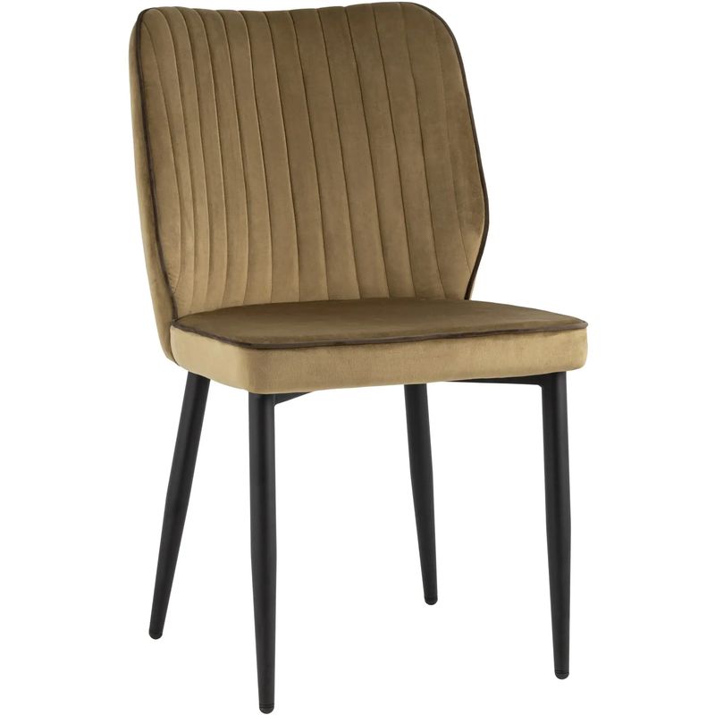 Стул Lawrence Chair Велюр Карамель Коричневый кант Карамель Коричневый Черный Стул Lawrence Chair Велюр Карамель Коричневый кант Карамель Коричневый Черный в Кирове | Loft Concept