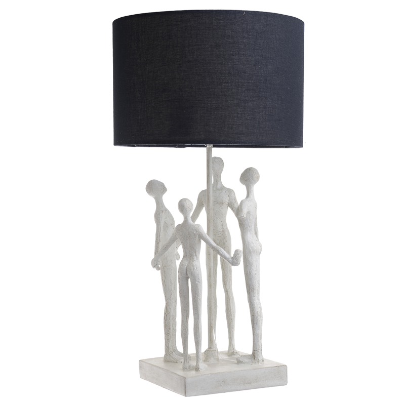 Настольная лампа Holding Hands Table lamp Белый Черный Настольная лампа Holding Hands Table lamp Белый Черный в Кирове | Loft Concept