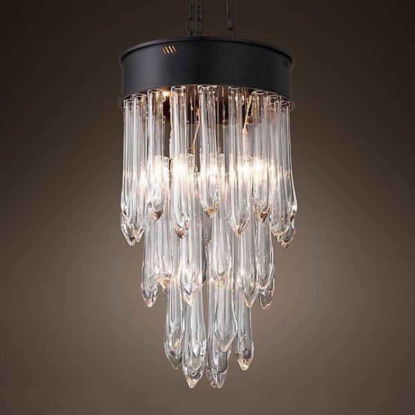 Люстра RH TEAR DROP GLASS 50 Черный Люстра RH TEAR DROP GLASS 50 Черный в Кирове | Loft Concept