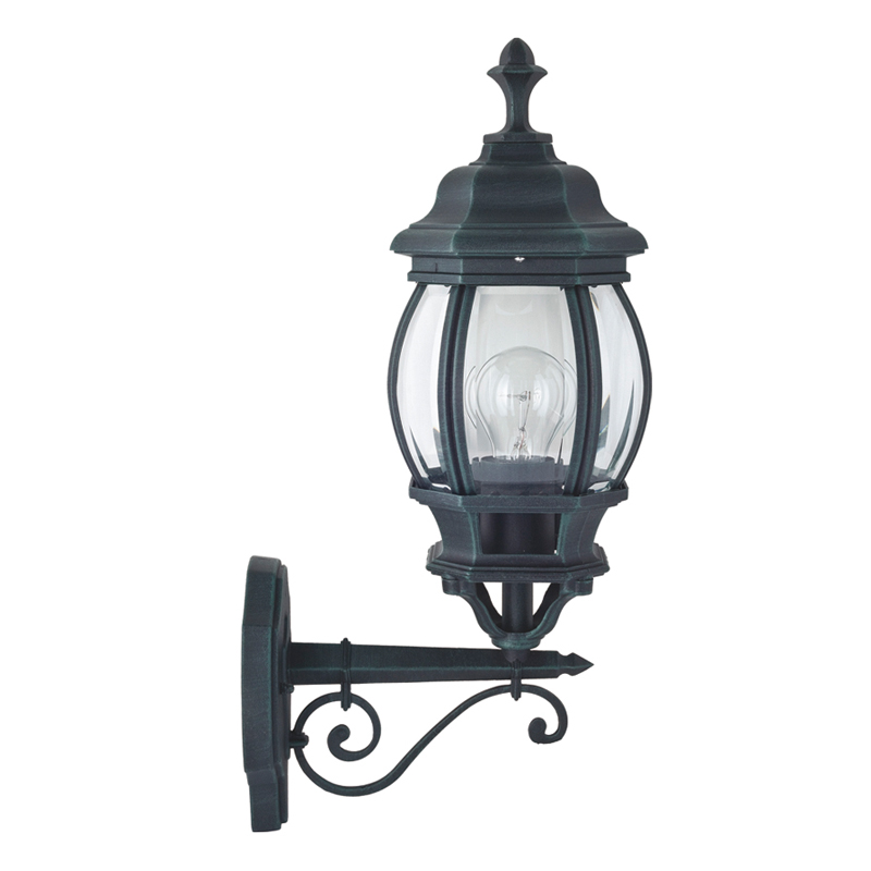 Уличный светильник Lacres Sconce Винтажный черный Прозрачное Стекло Уличный светильник Lacres Sconce Винтажный черный Прозрачное Стекло в Кирове | Loft Concept