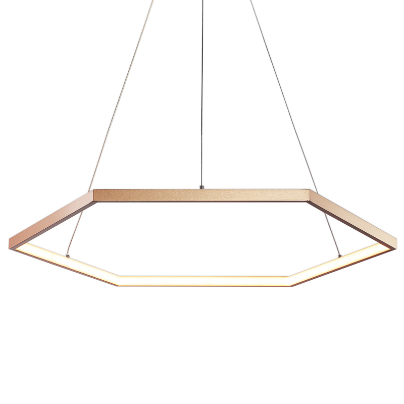Люстра Hexagon Horizontal Золотой Люстра Hexagon Horizontal Золотой в Кирове | Loft Concept