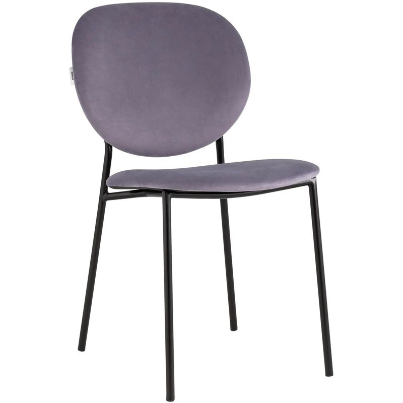 Стул Stanley Chair Пыльно-Сиреневый Велюр Сиреневый Черный Стул Stanley Chair Пыльно-Сиреневый Велюр Сиреневый Черный в Кирове | Loft Concept