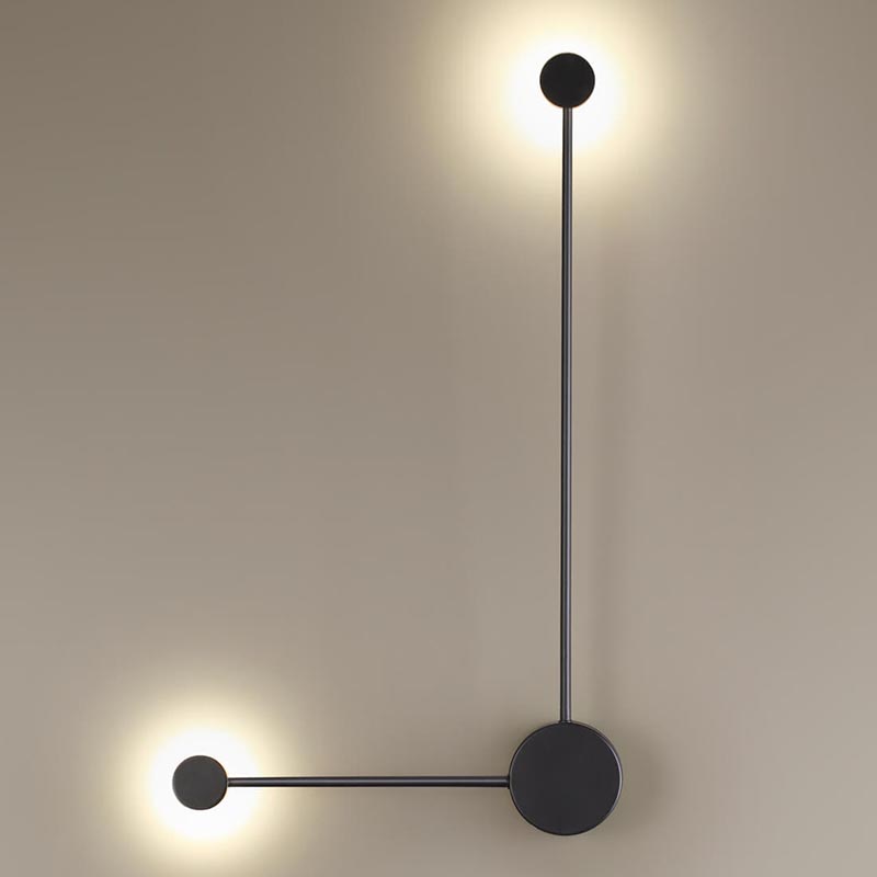 Бра Pin Wall Light Black Angle Черный в Кирове | Loft Concept 