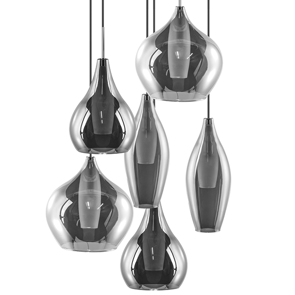 Люстра Candiano Smoke 6 Light Дымчатый (Smoke) Хром Люстра Candiano Smoke 6 Light Дымчатый (Smoke) Хром в Кирове | Loft Concept