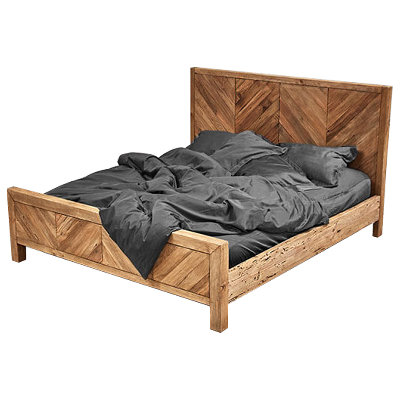 Кровать деревянная в кантри стиле Paddy Country Bed Коричневый Древесина Кровать деревянная в кантри стиле Paddy Country Bed Коричневый Древесина в Кирове | Loft Concept