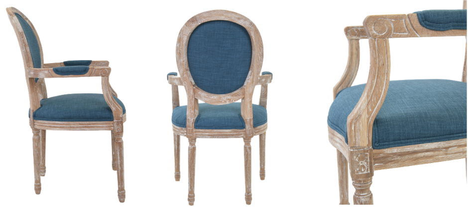 Стул French chairs Provence Blue ArmChair Стул French chairs Provence Blue ArmChair - Loft-Concept в Кирове