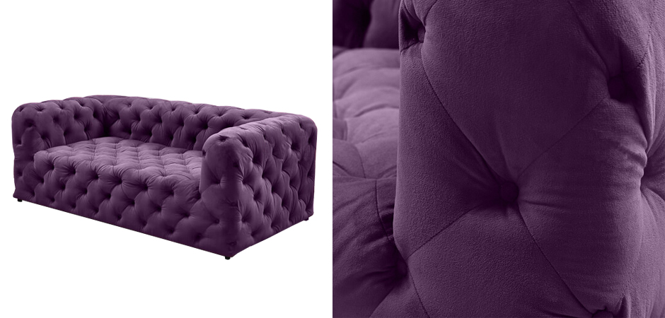Диван Soho tufted purple velor Диван Soho tufted purple velor - Loft-Concept в Кирове