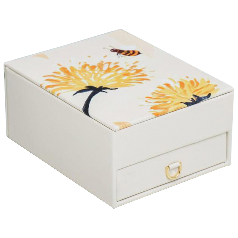 Шкатулка Bee and Dandelions Box Бежевый Желтый Шкатулка Bee and Dandelions Box Бежевый Желтый в Кирове | Loft Concept