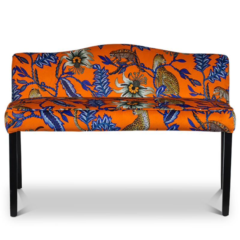 Банкетка Оранжевый Орнамент Zambezi Monkey Bean Flame Bench Оранжевый Банкетка Оранжевый Орнамент Zambezi Monkey Bean Flame Bench Оранжевый в Кирове | Loft Concept