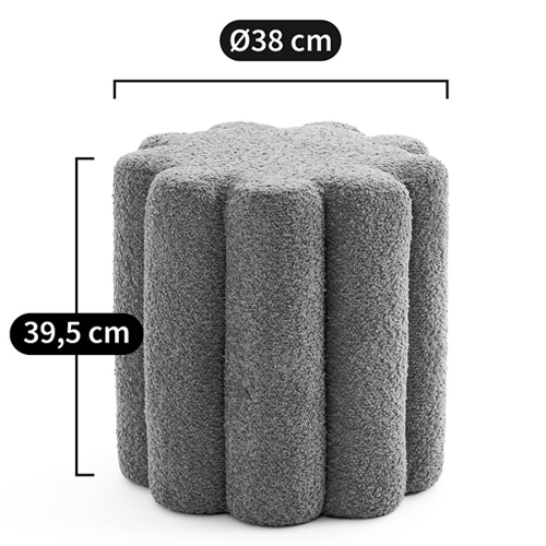 Пуф с обивкой из ткани букле Flo Pouf Пуф с обивкой из ткани букле Flo Pouf в Кирове