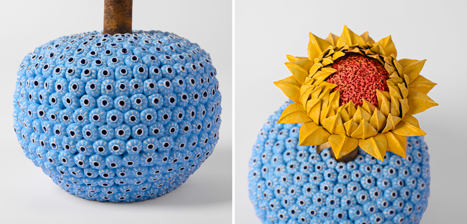 Статуэтка тропический фрукт Tropical Fruit Blue Yellow - фото №2