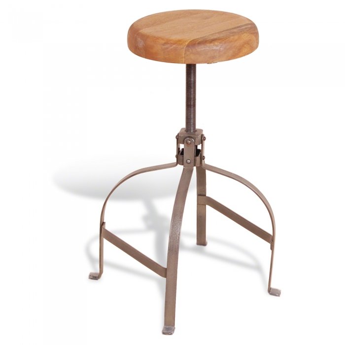 Барный стул Industrial Metal Rust Screw Bar Stool Коричневый Барный стул Industrial Metal Rust Screw Bar Stool Коричневый в Кирове | Loft Concept