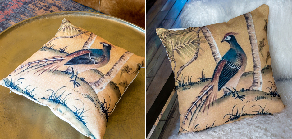Декоративная подушка Beige and Green Chinoiserie 6 Декоративная подушка Beige and Green Chinoiserie 6 - Loft-Concept в Кирове