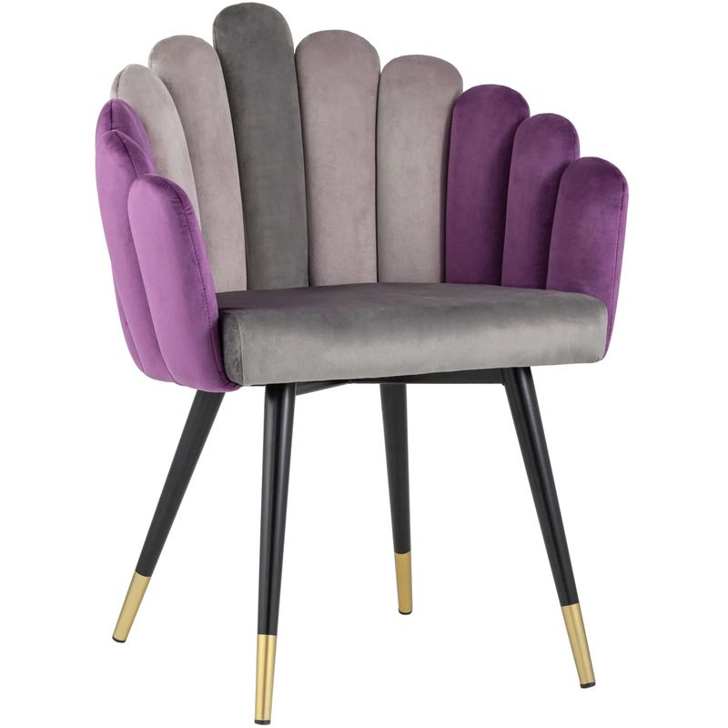 Стул Camellia Chair Сиреневый Велюр Сиреневый Серый Черный Фиолетовый Стул Camellia Chair Сиреневый Велюр Сиреневый Серый Черный Фиолетовый в Кирове | Loft Concept
