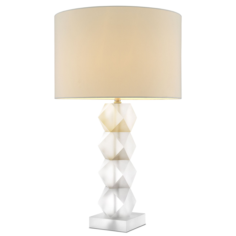 Настольная лампа Eichholtz Table Lamp Whealon Прозрачный Белый Настольная лампа Eichholtz Table Lamp Whealon Прозрачный Белый в Кирове | Loft Concept
