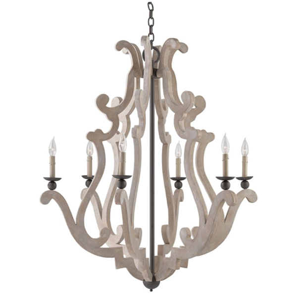 Люстра Durand Chandelier Бежево-серый Люстра Durand Chandelier Бежево-серый в Кирове | Loft Concept