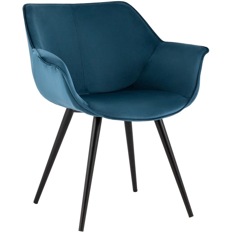 Стул Mason chair Пыльно-Синий Велюр Синий Черный Стул Mason chair Пыльно-Синий Велюр Синий Черный в Кирове | Loft Concept