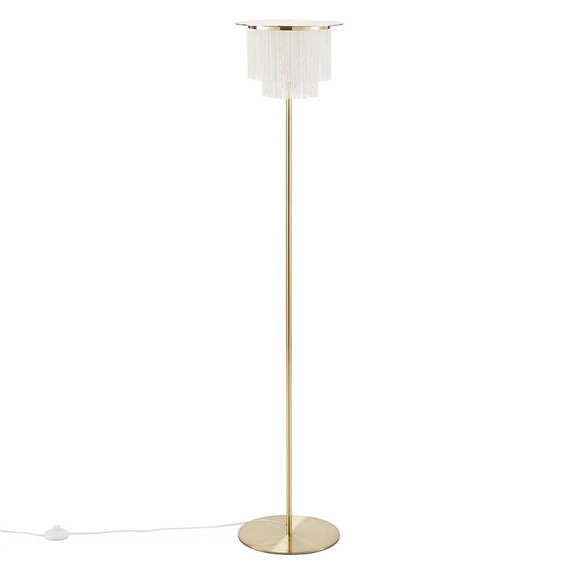 Торшер Houtique Floor lamp Cream Кремовый Латунь Торшер Houtique Floor lamp Cream Кремовый Латунь в Кирове | Loft Concept