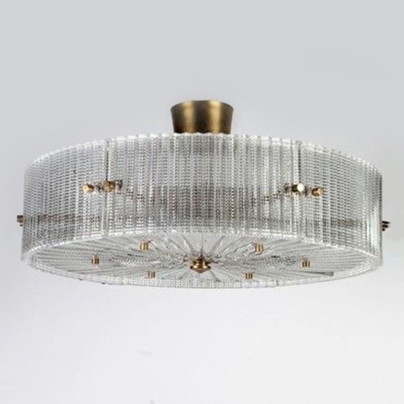 Потолочный светильник Cillian Ceiling Lamp Латунь Прозрачный Потолочный светильник Cillian Ceiling Lamp Латунь Прозрачный в Кирове | Loft Concept