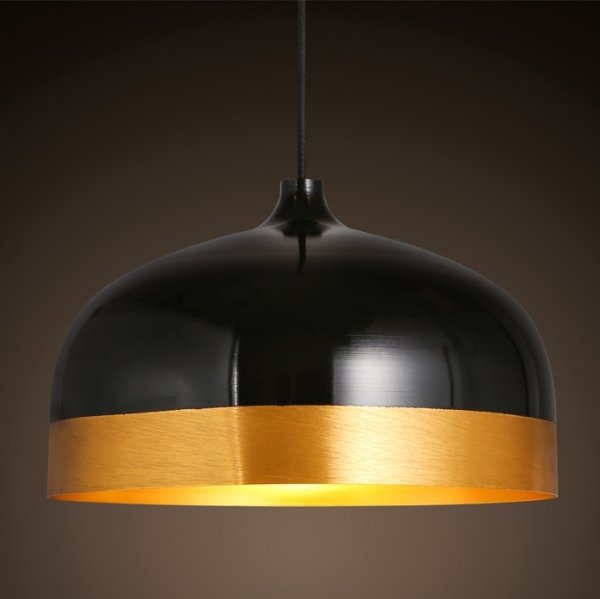 Подвесной светильник Cone Lux Pendant Black Черный Глянцевое золото Подвесной светильник Cone Lux Pendant Black Черный Глянцевое золото в Кирове | Loft Concept