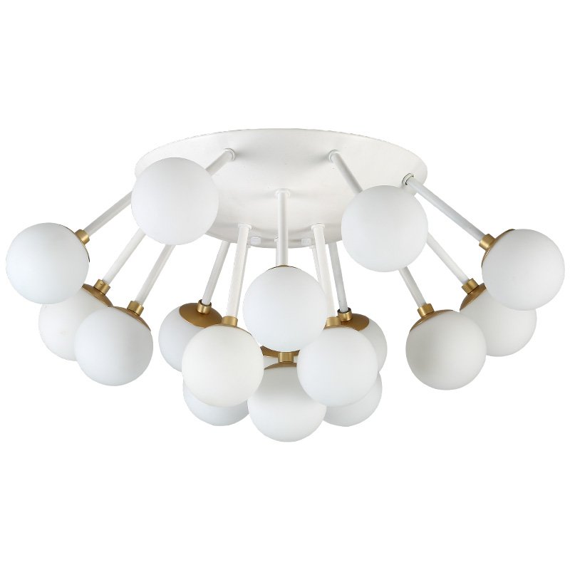 Потолочная люстра Fungi ceiling Белый Золотой Потолочная люстра Fungi ceiling Белый Золотой в Кирове | Loft Concept