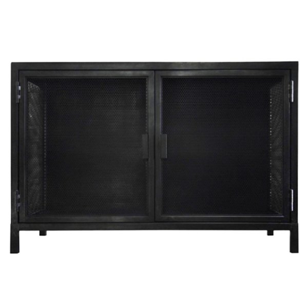 Буфет с 2-мя дверцами из металлической сетки Industrial Loft Dark Metal 2 Door Beto Cabinet Черный Буфет с 2-мя дверцами из металлической сетки Industrial Loft Dark Metal 2 Door Beto Cabinet Черный в Кирове | Loft Concept