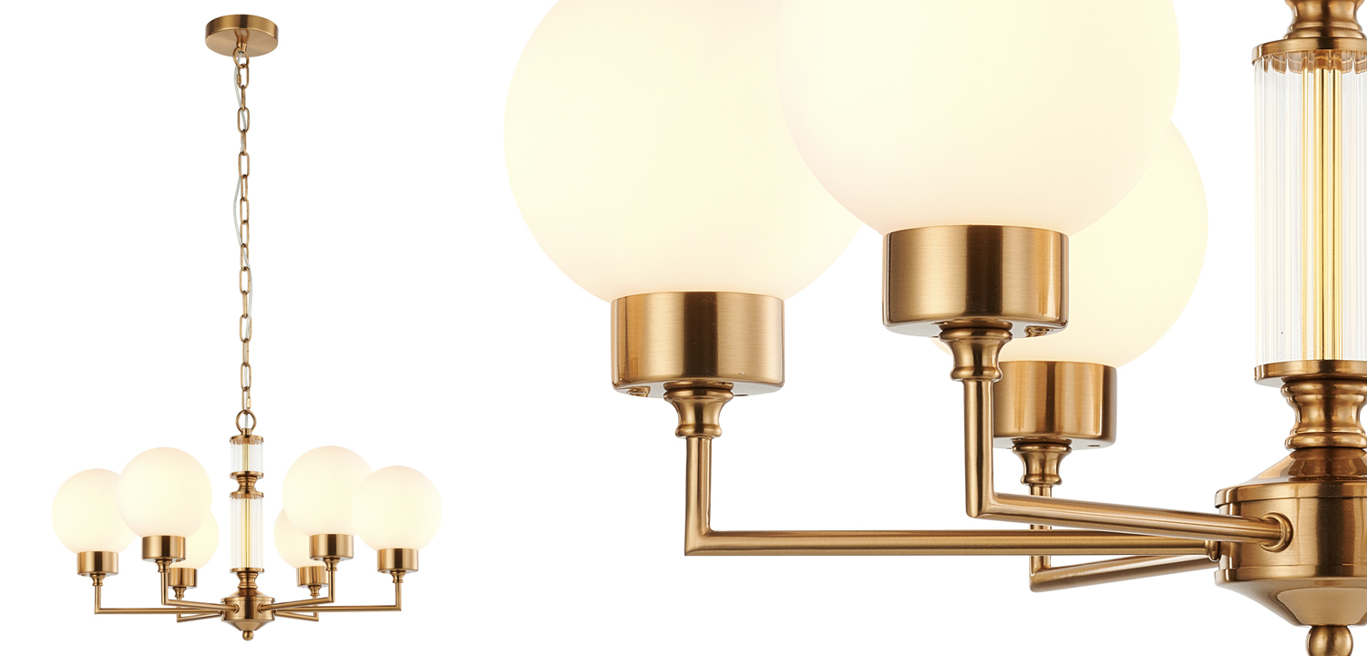 Люстра Zibille Chandelier Brass 58 - фото