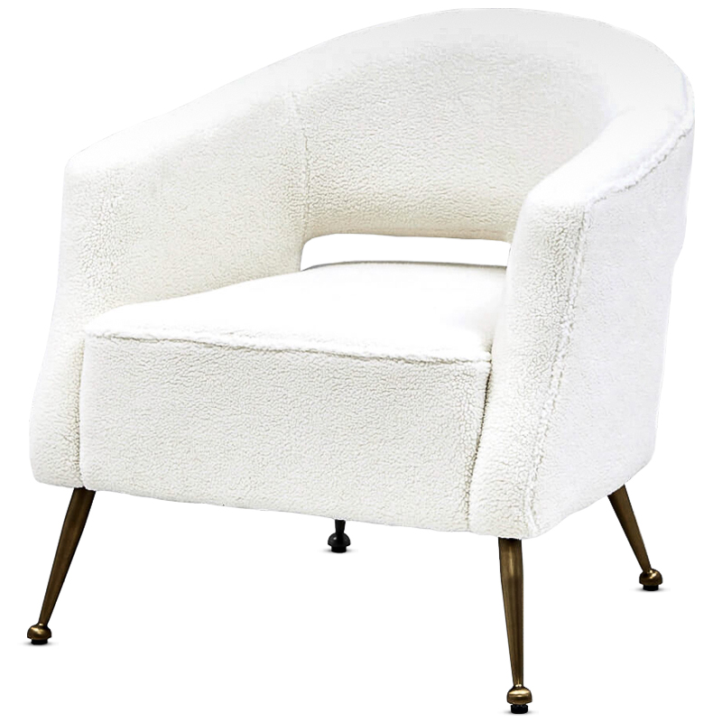Кресло Hestia Chair Бронза Белый Кресло Hestia Chair Бронза Белый в Кирове | Loft Concept