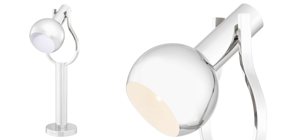 Настольная лампа Eichholtz Table Lamp Jaques Nickel Настольная лампа Eichholtz Table Lamp Jaques Nickel - Loft-Concept в Кирове