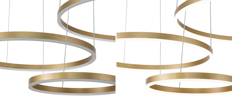 Подвесной светильник Neo Circles Triple Gold Подвесной светильник Neo Circles Triple Gold - Loft-Concept в Кирове