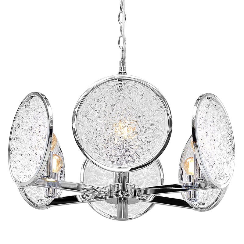 Люстра Geraldine Glass Silver Chandelier Прозрачное Стекло Серебряный Люстра Geraldine Glass Silver Chandelier Прозрачное Стекло Серебряный в Кирове | Loft Concept