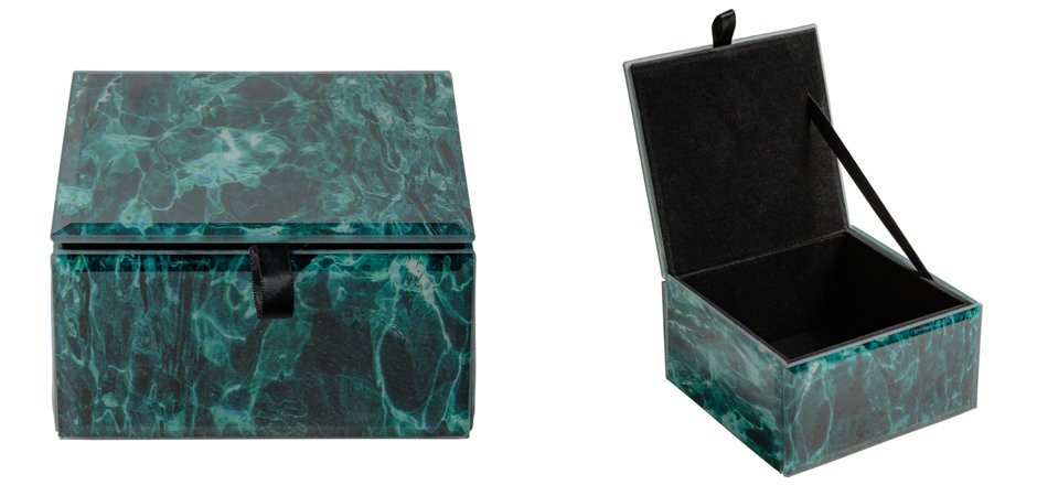 Шкатулка Turquoise Smoke Cube Шкатулка Turquoise Smoke Cube - Loft-Concept в Кирове