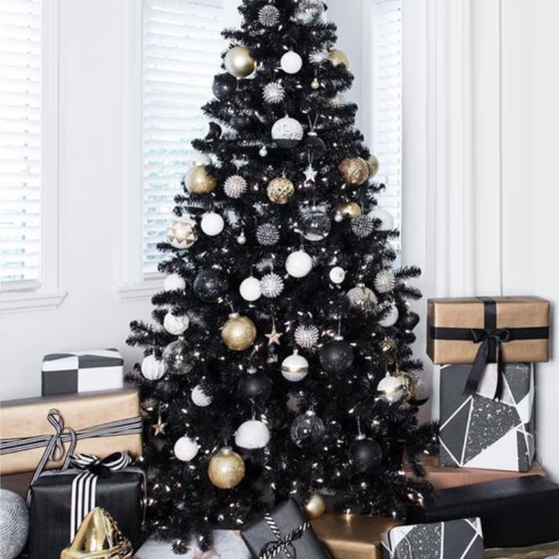 Дизайнерская Ель Christmas Tree Black and Gold Decor Черный Белый Золотой Дизайнерская Ель Christmas Tree Black and Gold Decor Черный Белый Золотой в Кирове | Loft Concept