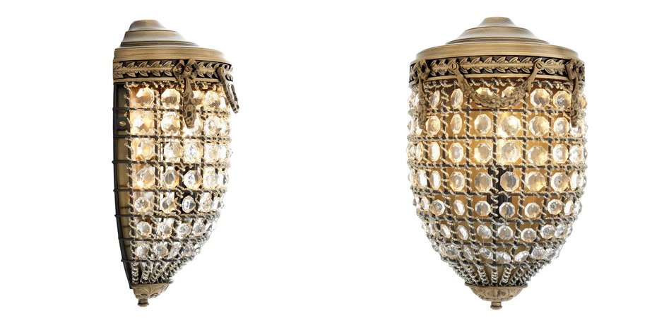 Бра Eichholtz Wall Lamp Emperor Brass - Loft-Concept в Кирове