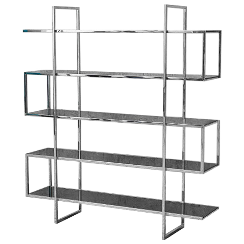 Стеллаж Maze Rack Прозрачный черный Хром Стеллаж Maze Rack Прозрачный черный Хром в Кирове | Loft Concept