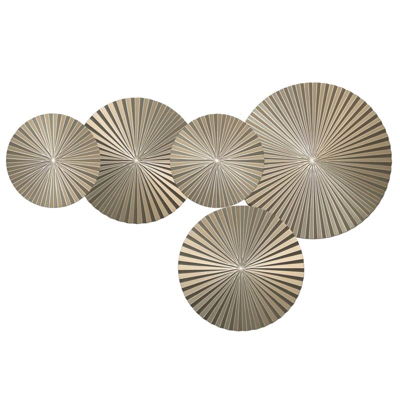 Арт-объект Apollo Champagne Wall Plaque Disc 5 Золотой Шампань Арт-объект Apollo Champagne Wall Plaque Disc 5 Золотой Шампань в Кирове | Loft Concept