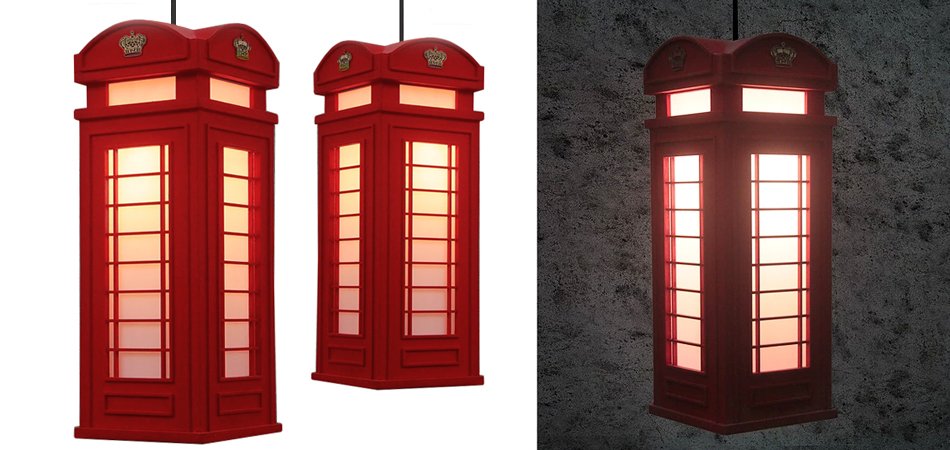 Подвесной светильник London Phone Booth Pendant - Loft-Concept в Кирове