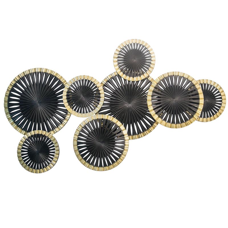 Арт-объект Apollo Black and Gold Wall Plaque Disc gap 8 Золотой Черный Арт-объект Apollo Black and Gold Wall Plaque Disc gap 8 Золотой Черный в Кирове | Loft Concept