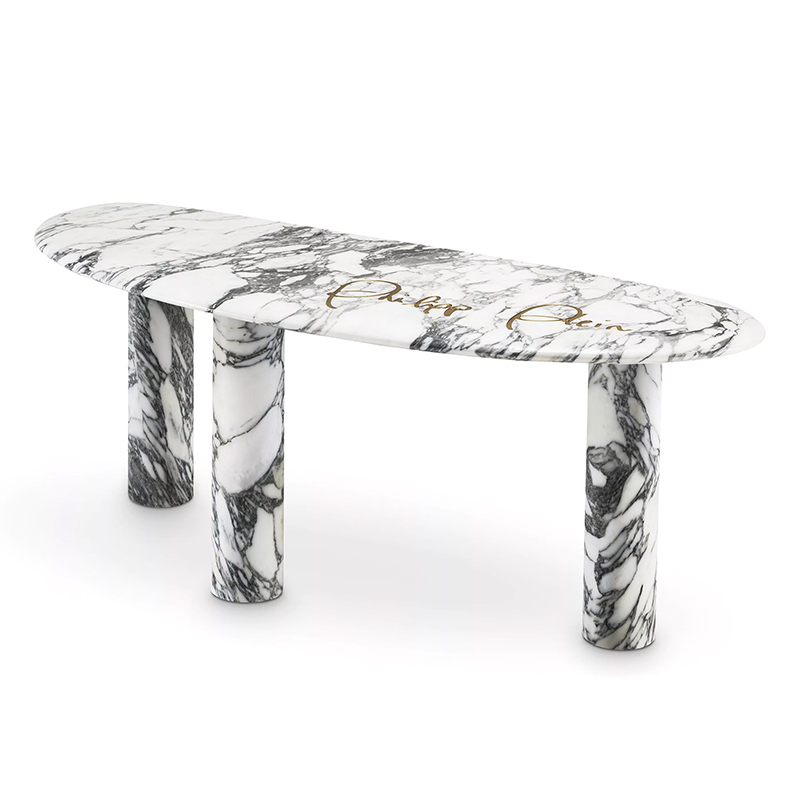 Консоль Philipp Plein Console Table Forte Белый Мрамор Bianco Золотой Консоль Philipp Plein Console Table Forte Белый Мрамор Bianco Золотой в Кирове | Loft Concept