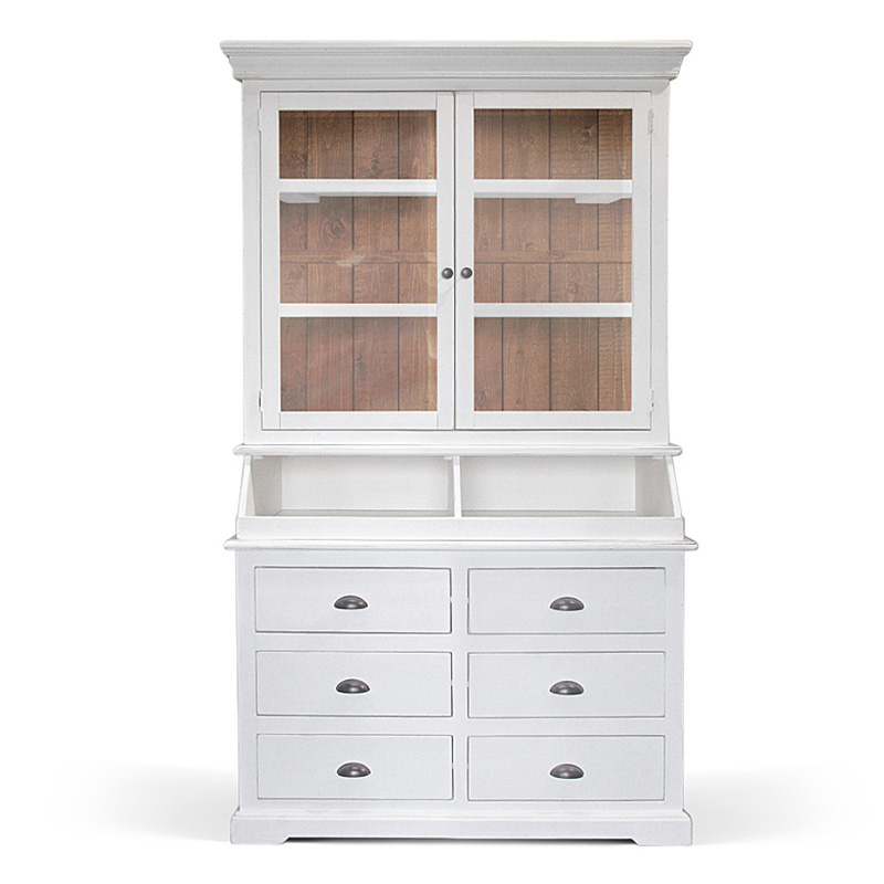 Шкаф Ruggerio Provence HARMONIE Glass Door small Белый Шкаф Ruggerio Provence HARMONIE Glass Door small Белый в Кирове | Loft Concept