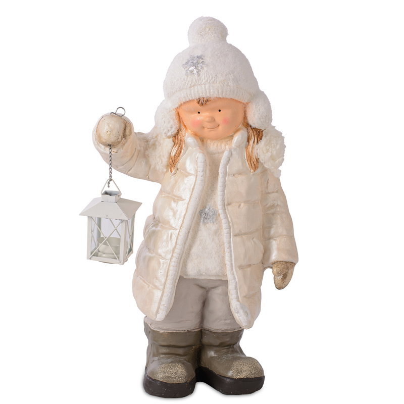 Статуэтка Winter Girl Бежевый Статуэтка Winter Girl Бежевый в Кирове | Loft Concept