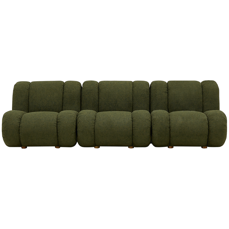 Модульный диван Erasmus Modular Sofa Green Зеленый Коричневый Модульный диван Erasmus Modular Sofa Green Зеленый Коричневый в Кирове | Loft Concept