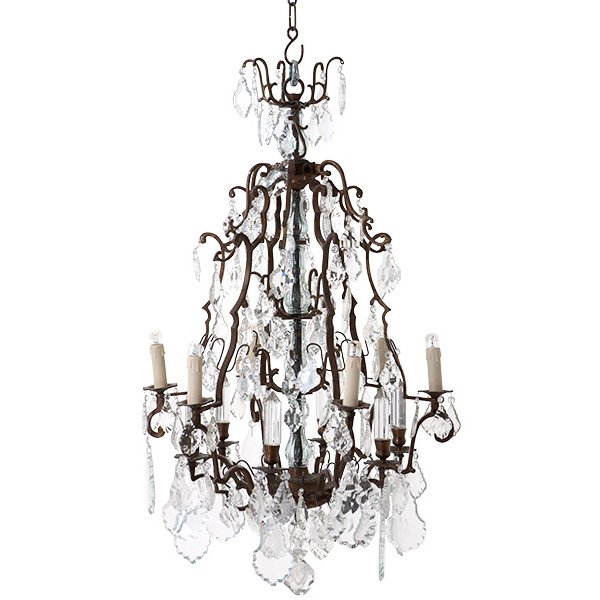 Люстра Luster Chateau De Wideville Латунь Прозрачный (Transparent) Люстра Luster Chateau De Wideville Латунь Прозрачный (Transparent) в Кирове | Loft Concept