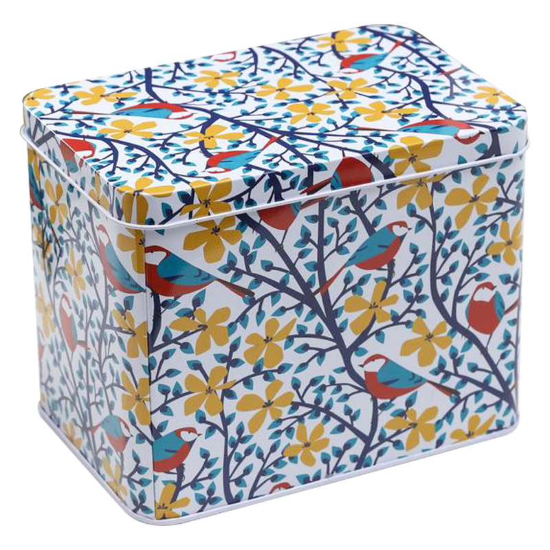 Шкатулка металлическая Birds and Bloom Colorful Metal Tea Box Мульти Шкатулка металлическая Birds and Bloom Colorful Metal Tea Box Мульти в Кирове | Loft Concept