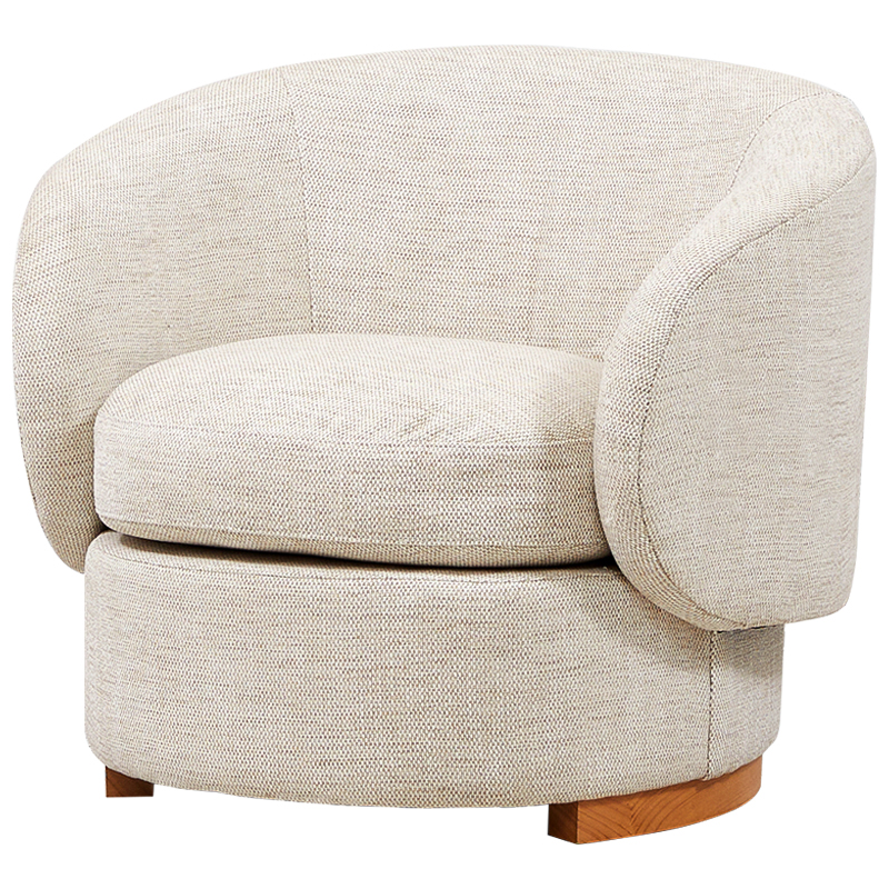 Кресло Toby Beige Armchair Бежевый Древесина Кресло Toby Beige Armchair Бежевый Древесина в Кирове | Loft Concept