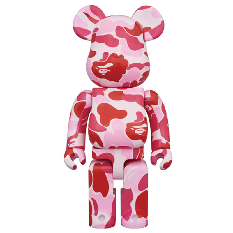 Статуэтка Bearbrick Camouflage Pink Розовый Красный Статуэтка Bearbrick Camouflage Pink Розовый Красный в Кирове | Loft Concept