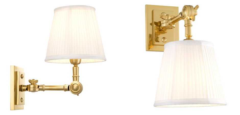 Бра Wall Lamp Wentworth Single Gold+White Бра Wall Lamp Wentworth Single Gold+White - Loft-Concept в Кирове