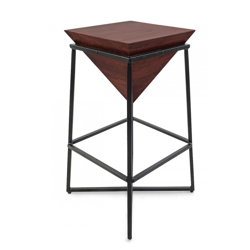 Приставной стол Inverted Pyramid Side Table dark Черный Коричневый Приставной стол Inverted Pyramid Side Table dark Черный Коричневый в Кирове | Loft Concept
