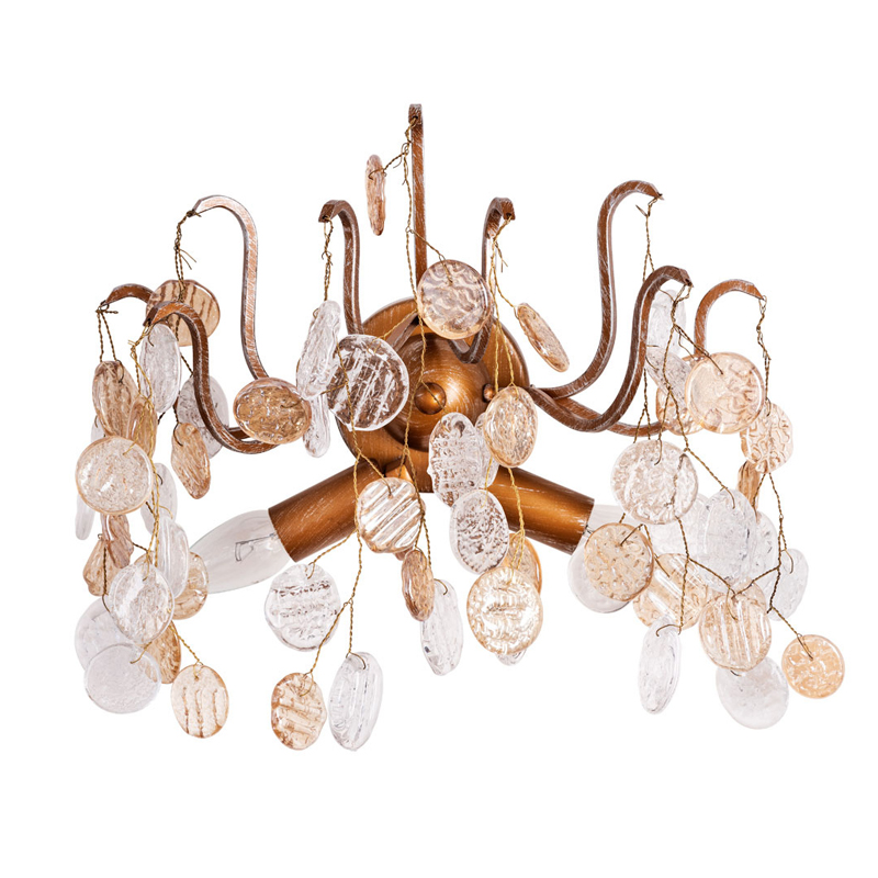 Бра FAIRYTREE Wall Lamp Amber Бронза Янтарный Прозрачное Стекло Бра FAIRYTREE Wall Lamp Amber Бронза Янтарный Прозрачное Стекло в Кирове | Loft Concept